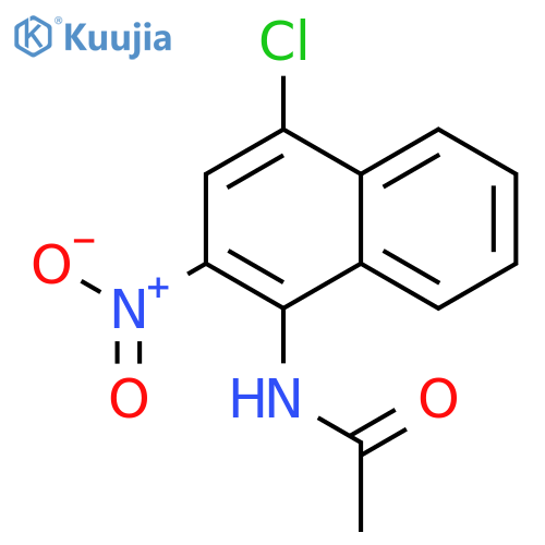 Acetamide, N-(4-chloro-2-nitro-1-naphthalenyl)- structure