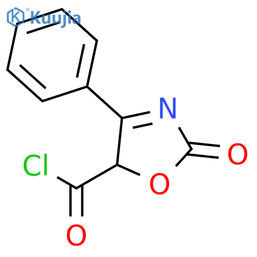 5-OXAZOLECARBONYL CHLORIDE, 2,5-DIHYDRO-2-OXO-4-PHENYL- structure