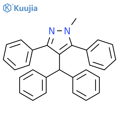 1H-Pyrazole, 4-(diphenylmethyl)-1-methyl-3,5-diphenyl- structure