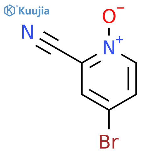 4-Bromo-2-cyanopyridine1-oxide structure