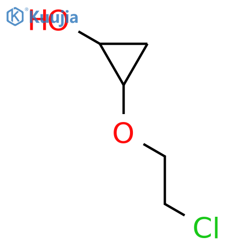Cyclopropanol, 2-(2-chloroethoxy)-, cis- structure