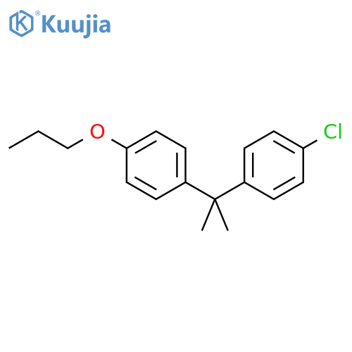 Benzene, 1-chloro-4-[1-methyl-1-(4-propoxyphenyl)ethyl]- structure