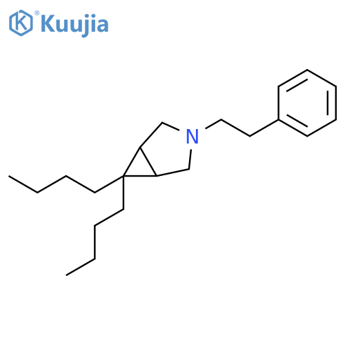 3-Azabicyclo[3.1.0]hexane, 6,6-dibutyl-3-(2-phenylethyl)- structure