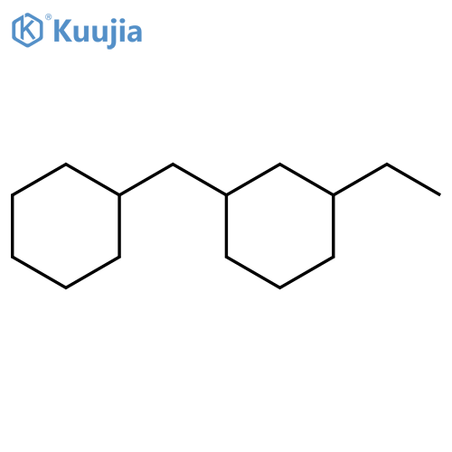 cyclohexane, 1-(cyclohexylmethyl)-3-ethyl- structure