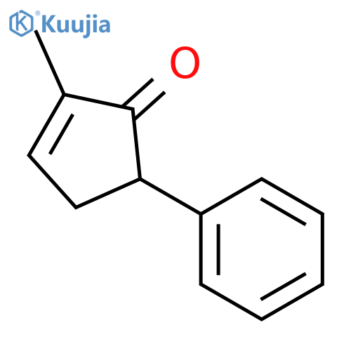 2-Cyclopenten-1-one, 2-methyl-5-phenyl- structure