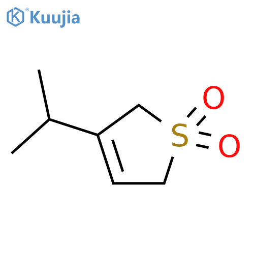 Thiophene, 2,5-dihydro-3-(1-methylethyl)-, 1,1-dioxide structure