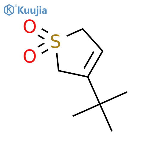Thiophene, 3-(1,1-dimethylethyl)-2,5-dihydro-, 1,1-dioxide structure