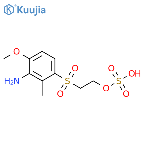 Ethanol, 2-[(3-amino-4-methoxy-2-methylphenyl)sulfonyl]-, hydrogensulfate (ester) structure