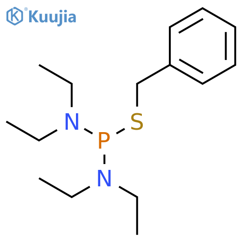 Phosphorodiamidothious acid, tetraethyl-, phenylmethyl ester structure