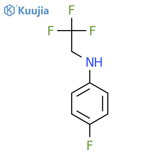 4-fluoro-N-(2,2,2-trifluoroethyl)aniline structure