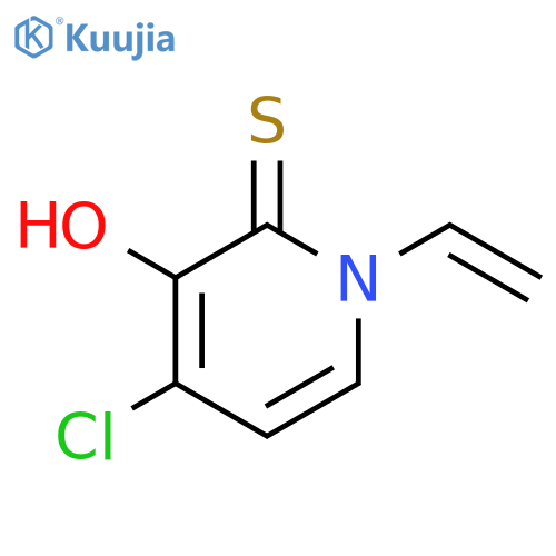 2(1H)-Pyridinethione, 4-chloro-1-ethenyl-3-hydroxy- structure