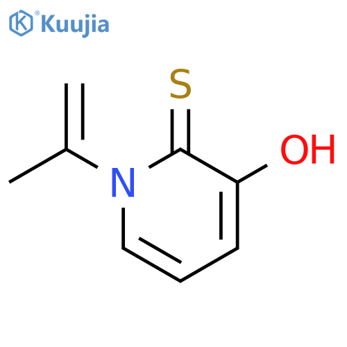 2(1H)-Pyridinethione, 3-hydroxy-1-(1-methylethenyl)- structure