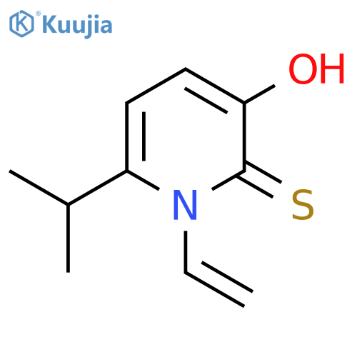 2(1H)-Pyridinethione, 1-ethenyl-3-hydroxy-6-(1-methylethyl)- structure