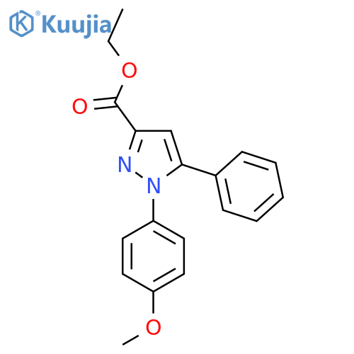 Ethyl 1-(4-methoxyphenyl)-5-phenyl-1H-pyrazole-3-carboxylate structure