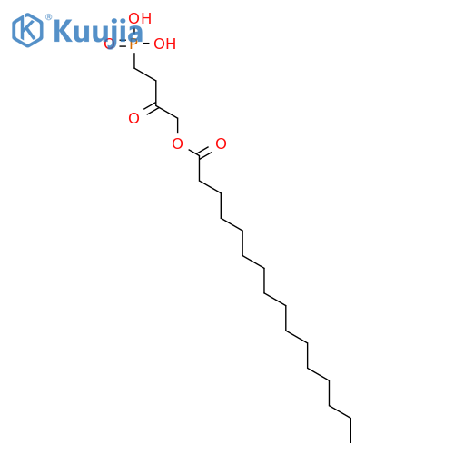 Hexadecanoic acid, 2-oxo-4-phosphonobutyl ester structure