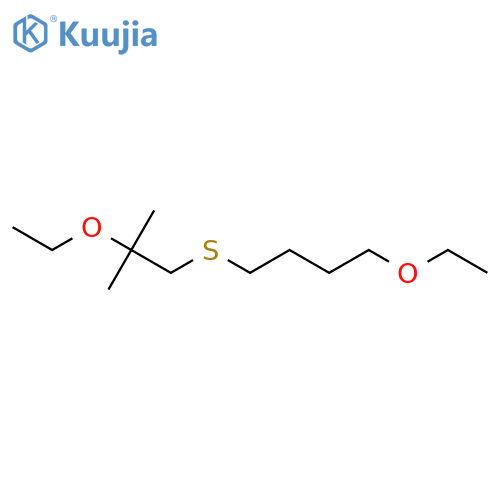 Butane, 1-ethoxy-4-[(2-ethoxy-2-methylpropyl)thio]- structure