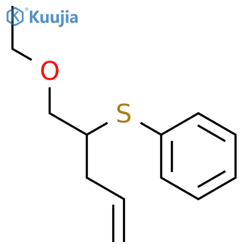 Benzene, [[1-(ethoxymethyl)-3-butenyl]thio]- structure