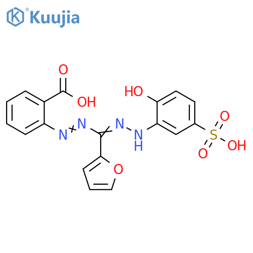 Benzoic acid,2-[[2-furanyl[(2-hydroxy-5-sulfophenyl)hydrazono]methyl]azo]- structure