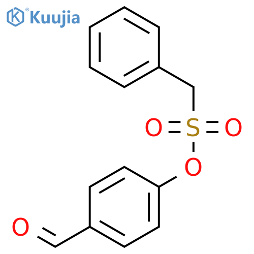 Benzenemethanesulfonic acid, 4-formylphenyl ester structure