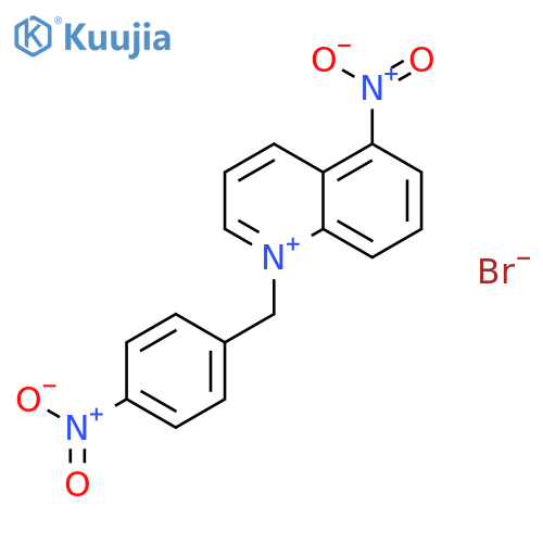 Quinolinium, 5-nitro-1-[(4-nitrophenyl)methyl]-, bromide structure