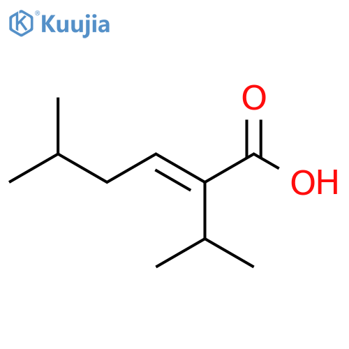 2-Hexenoic acid, 5-methyl-2-(1-methylethyl)-, (E)- structure