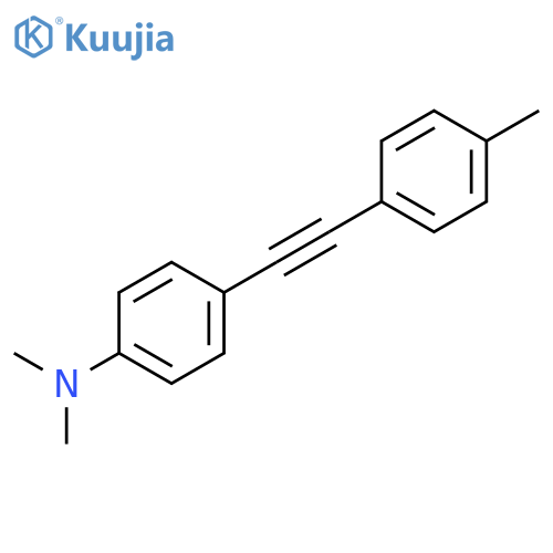 N,N-Dimethyl-4-[(4-methylphenyl)ethynyl]aniline structure