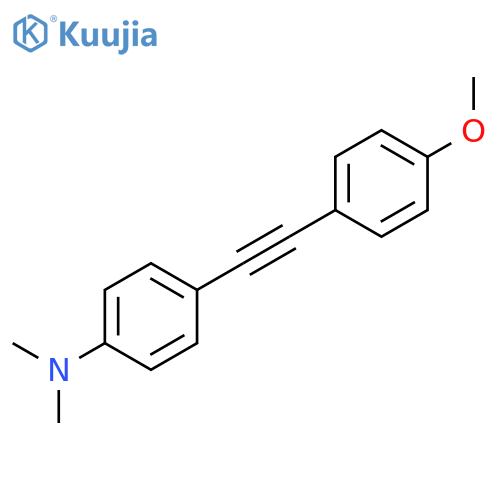 BENZENAMINE, 4-[(4-METHOXYPHENYL)ETHYNYL]-N,N-DIMETHYL- structure