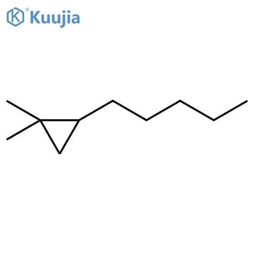 1,1-dimethyl-2-pentylcyclopropane structure