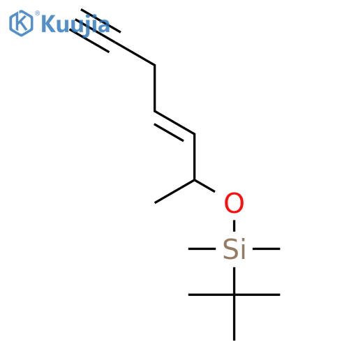 Silane, (1,1-dimethylethyl)dimethyl[(1-methyl-2-hexen-5-ynyl)oxy]- structure