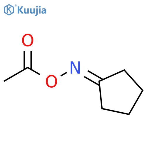 Cyclopentanone, O-acetyloxime structure
