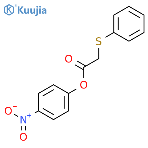 Acetic acid, (phenylthio)-, 4-nitrophenyl ester structure