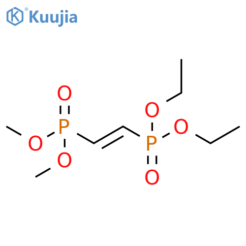 Phosphonic acid, [2-(diethoxyphosphinyl)ethenyl]-, dimethyl ester, (E)- (9CI) structure