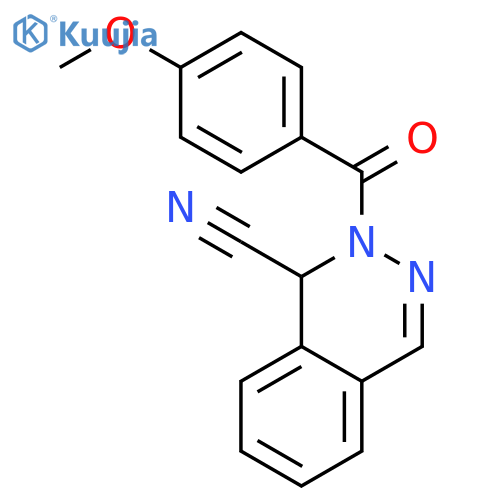 1-Phthalazinecarbonitrile, 1,2-dihydro-2-(4-methoxybenzoyl)- structure