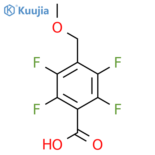 Benzoic acid, 2,3,5,6-tetrafluoro-4-(methoxymethyl)- structure