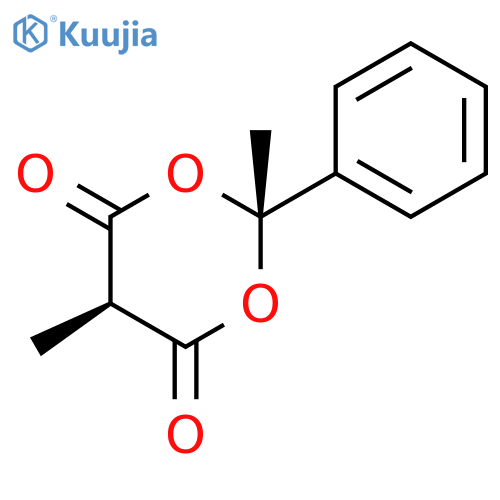 1,3-Dioxane-4,6-dione, 2,5-dimethyl-2-phenyl-, trans- structure