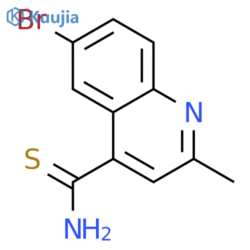4-Quinolinecarbothioamide, 6-bromo-2-methyl- structure