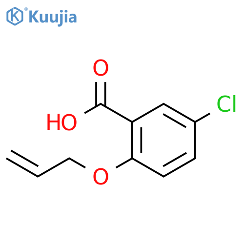 Benzoic acid, 5-chloro-2-(2-propenyloxy)- structure