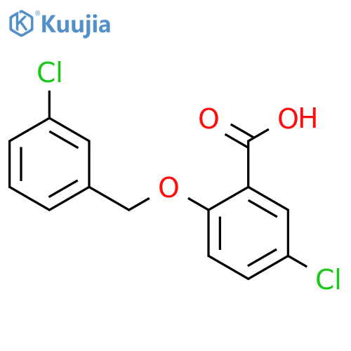 5-Chloro-2-(3-chlorobenzyl)oxybenzoic Acid structure