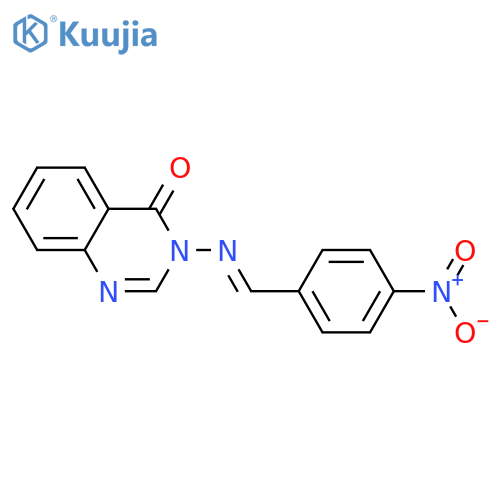 4(3H)-Quinazolinone, 3-[[(4-nitrophenyl)methylene]amino]- structure