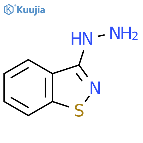 3-hydrazinyl-1,2-benzothiazole structure