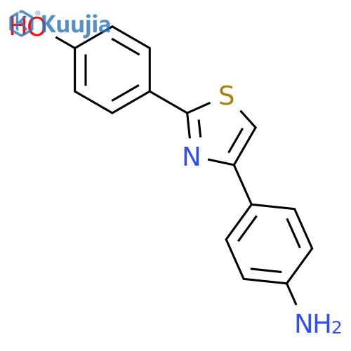 Phenol, 4-[4-(4-aminophenyl)-2-thiazolyl]- structure