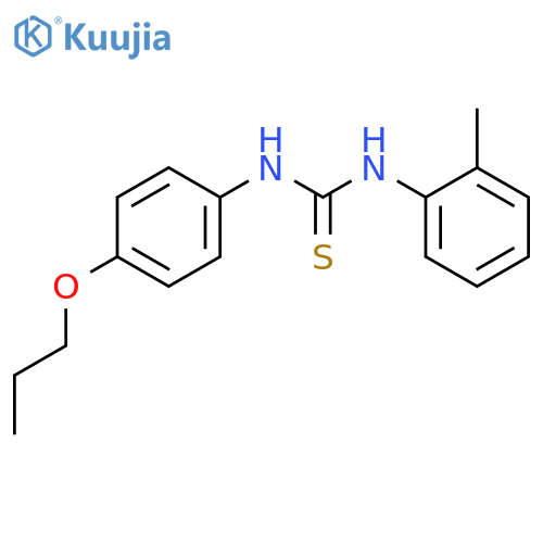 Thiourea, N-(2-methylphenyl)-N'-(4-propoxyphenyl)- structure