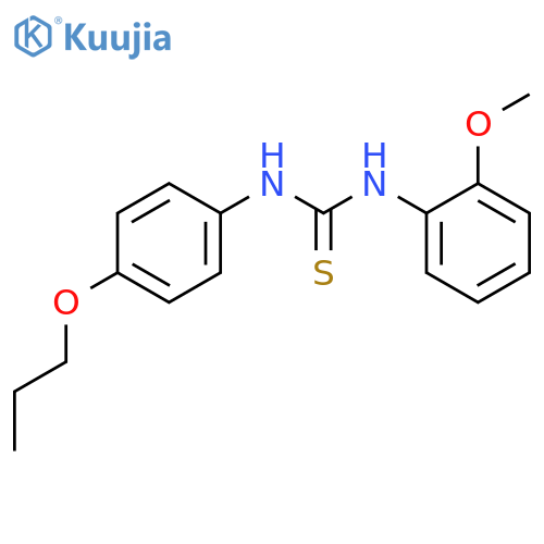 Thiourea, N-(2-methoxyphenyl)-N'-(4-propoxyphenyl)- structure