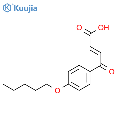 (2E)-4-oxo-4-4-(pentyloxy)phenylbut-2-enoic acid structure