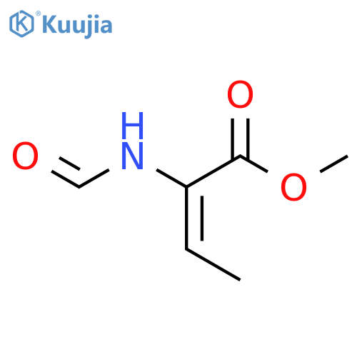 2-Butenoic acid, 2-(formylamino)-, methyl ester, (E)- structure