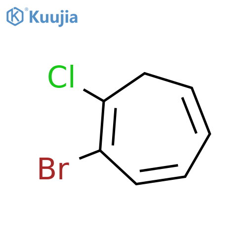 1,3,5-Cycloheptatriene, 2-bromo-1-chloro- structure