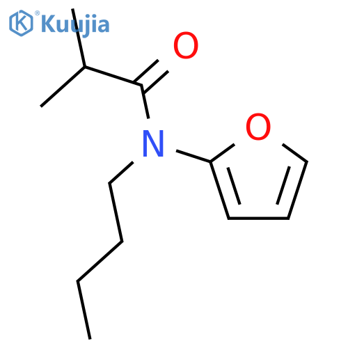 Propanamide, N-butyl-N-2-furanyl-2-methyl- structure