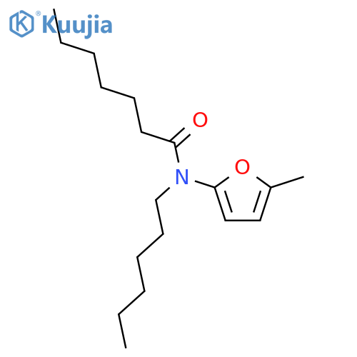 Heptanamide, N-hexyl-N-(5-methyl-2-furanyl)- structure