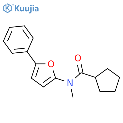 Cyclopentanecarboxamide, N-methyl-N-(5-phenyl-2-furanyl)- structure