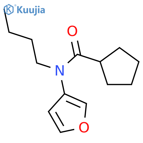Cyclopentanecarboxamide, N-butyl-N-3-furanyl- structure